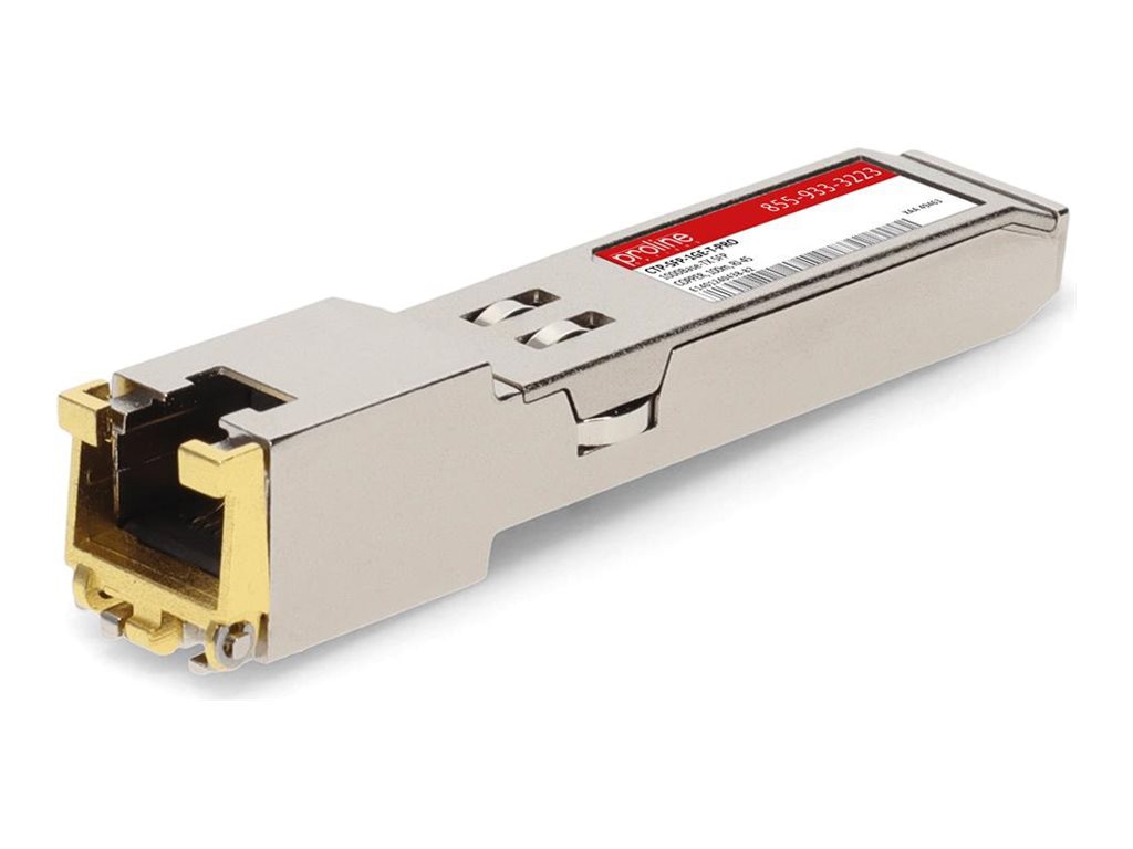 Proline Juniper Networks CTP-SFP-1GE-T Compatible TAA 10/100/1000Base-TX SFP Transceiver (Copper, 100m, RJ-45)