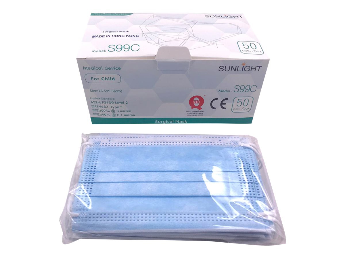 Sunlight S99C - surgical mask - child (pack of 3000)