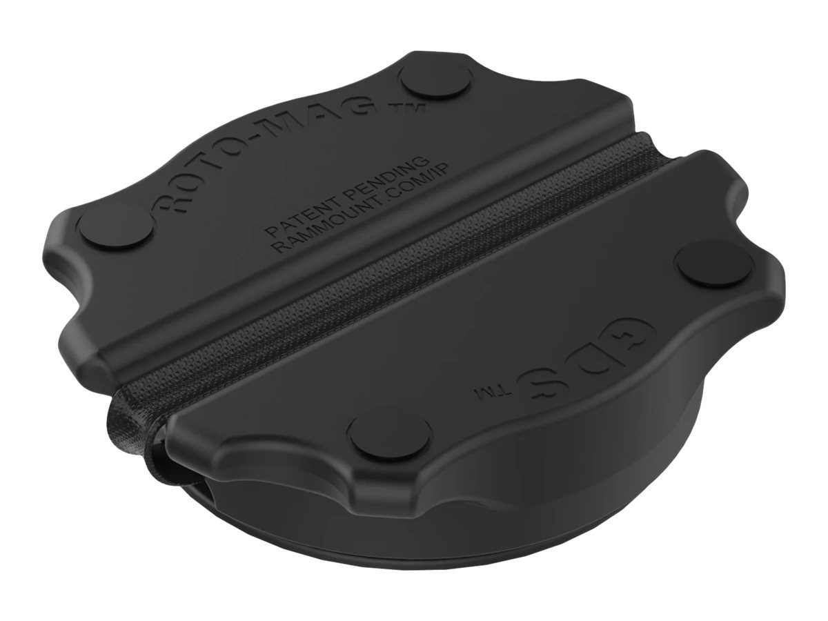 RAM GDS Roto-Mag - adapter plate for tablet protective cover - 3-in-1, with grip handle, hand strap & magnets