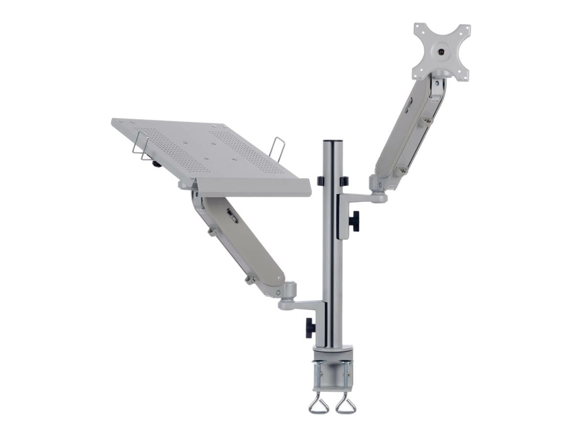 Tripp Lite Full-Motion Desktop Clamp for Laptop and 17" to 32" Monitor, Alu