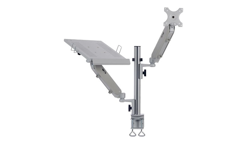 Tripp Lite Full-Motion Desktop Clamp for Laptop and 17” to 32” Monitor TAA