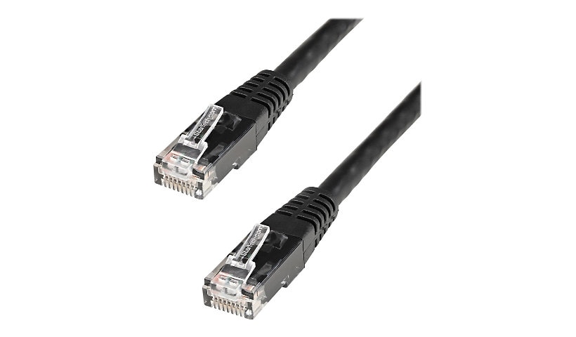 StarTech.com 8ft CAT6 Ethernet Cable - Black Molded Gigabit - 100W PoE UTP 650MHz - Category 6 Patch Cord UL Certified