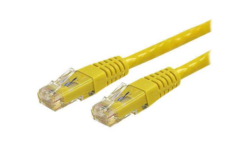 StarTech.com 7ft CAT6 Ethernet Cable - Yellow Molded Gigabit - 100W PoE UTP 650MHz - Category 6 Patch Cord UL Certified