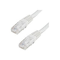 StarTech.com CAT6 Ethernet Cable 75' White 650MHz Molded Patch Cord PoE++