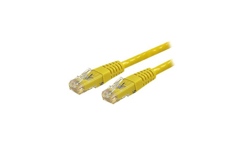 StarTech.com 50ft CAT6 Ethernet Cable - Yellow Molded Gigabit - 100W PoE UTP 650MHz - Category 6 Patch Cord UL Certified