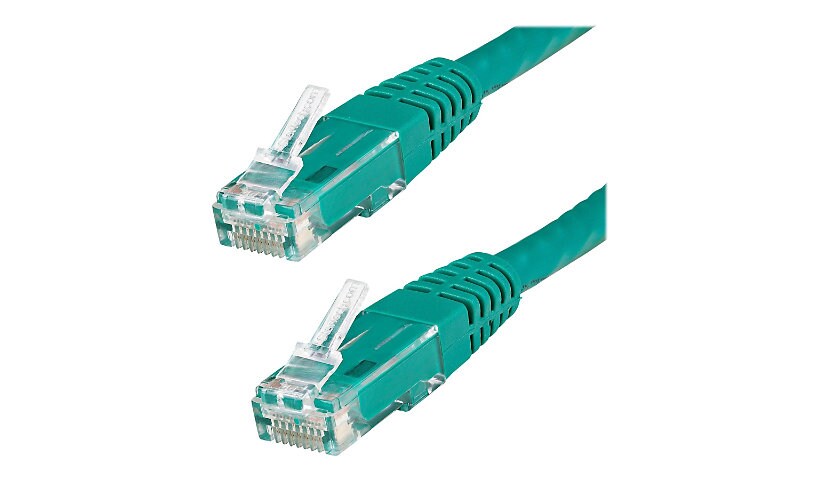 StarTech.com 2ft CAT6 Ethernet Cable - Green Molded Gigabit - 100W PoE UTP 650MHz - Category 6 Patch Cord UL Certified