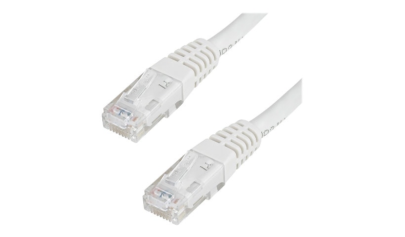 StarTech.com 25ft CAT6 Ethernet Cable - White Molded Gigabit - 100W PoE UTP 650MHz - Category 6 Patch Cord UL Certified