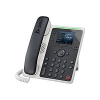 Poly Edge E220 IP Phone - Corded - Corded/Cordless - Bluetooth - Desktop, Wall Mountable - Black