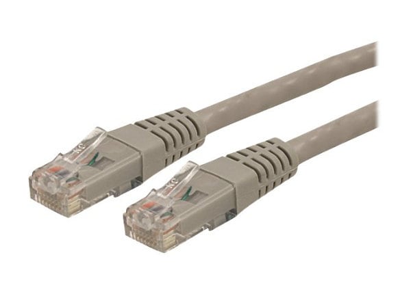 StarTech.com 1 ft Gray Cat6 / Cat 6 Molded Patch Cable 1ft