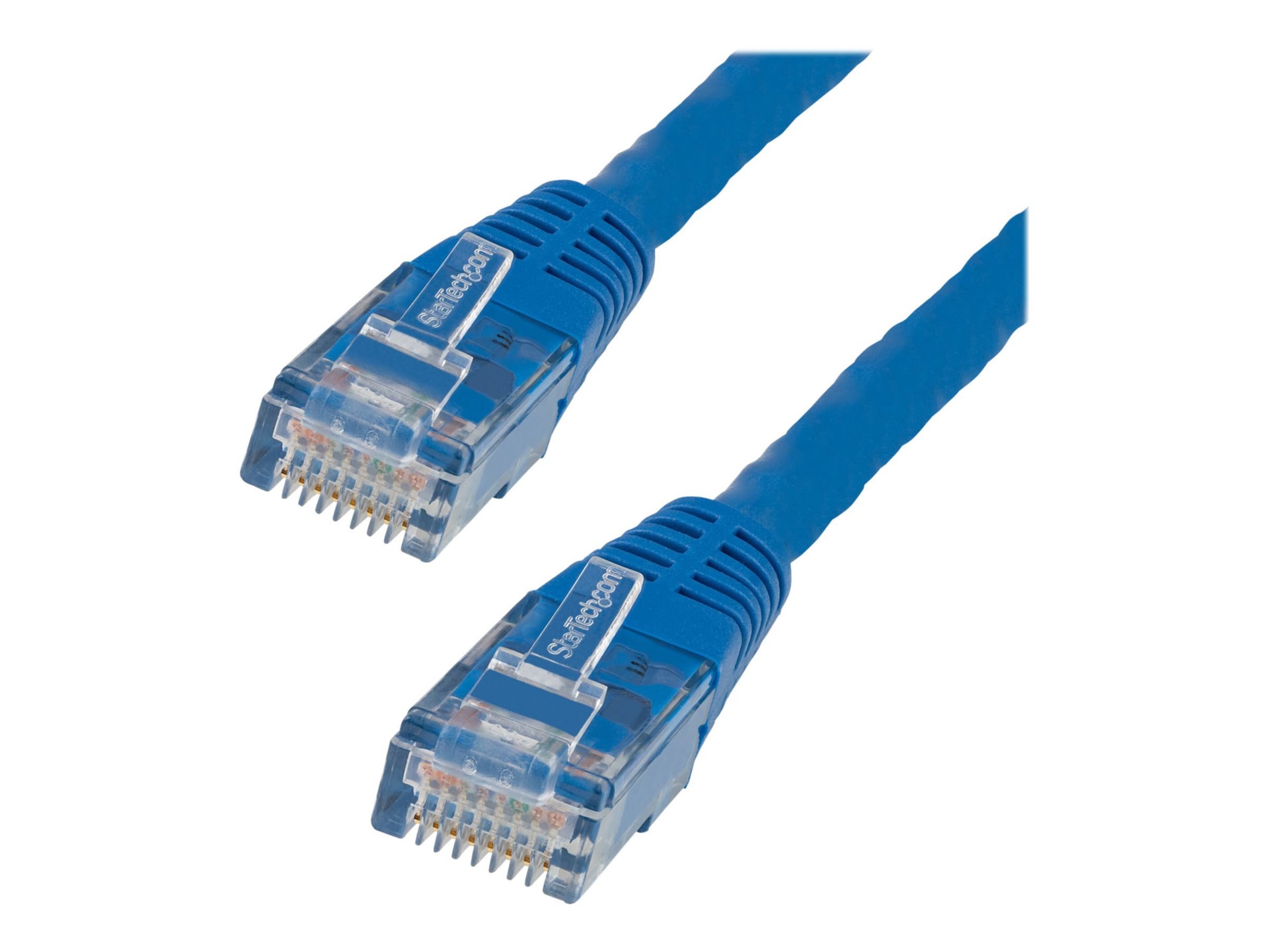StarTech.com 1ft CAT6 Ethernet Cable - Blue Molded Gigabit - 100W PoE UTP 650MHz - Category 6 Patch Cord UL Certified