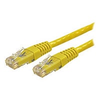 StarTech.com CAT6 Ethernet Cable 15' Yellow 650MHz Molded Patch Cord PoE++