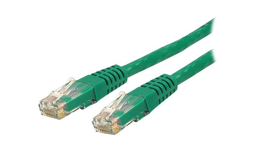 StarTech.com 12ft CAT6 Ethernet Cable - Green Molded Gigabit - 100W PoE UTP 650MHz - Category 6 Patch Cord UL Certified