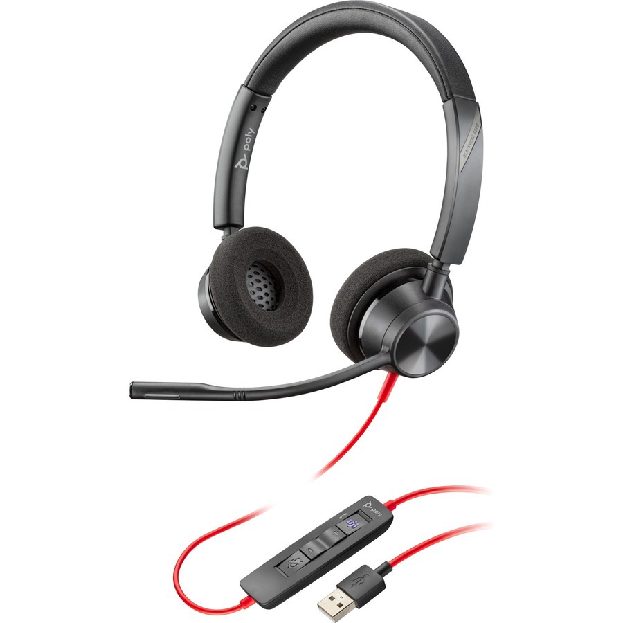Poly Blackwire 3325 Microsoft Teams Certified USB-A Headset - 76J21AA ...