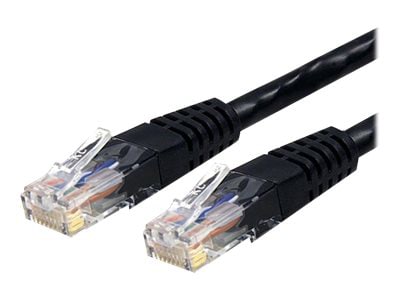 StarTech.com CAT6 Ethernet Cable 10' Black 650MHz Molded Patch Cord PoE++