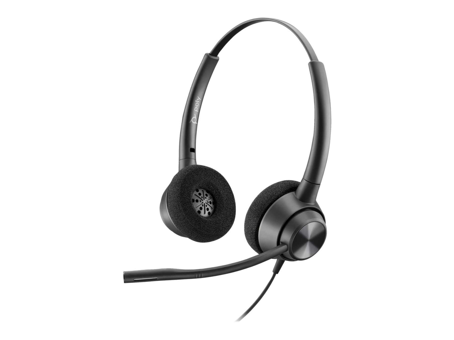 Poly EncorePro 320 with Quick Disconnect Binaural Headset TAA