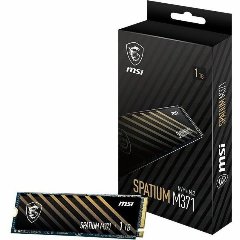 MSI SPATIUM M371 1 TB Solid State Drive - M.2 2280 Internal - PCI Express NVMe (PCI Express NVMe 3.0 x4)