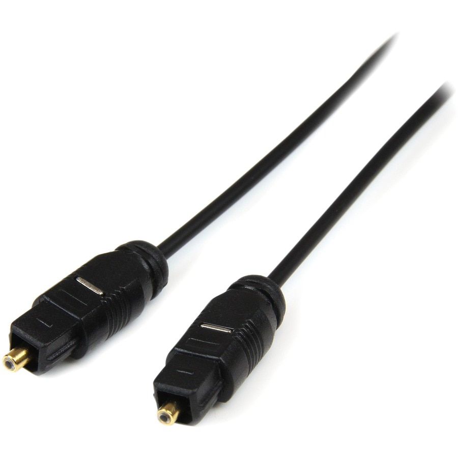 StarTech.com 10 ft. (3 m) Digital Optical Audio Cable - Toslink Digital Optical SPDIF - Ultra-Thin - Male/Male