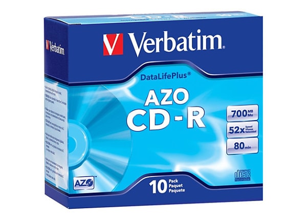 Verbatim DataLifePlus - CD-R x 10 - 700 MB - storage media