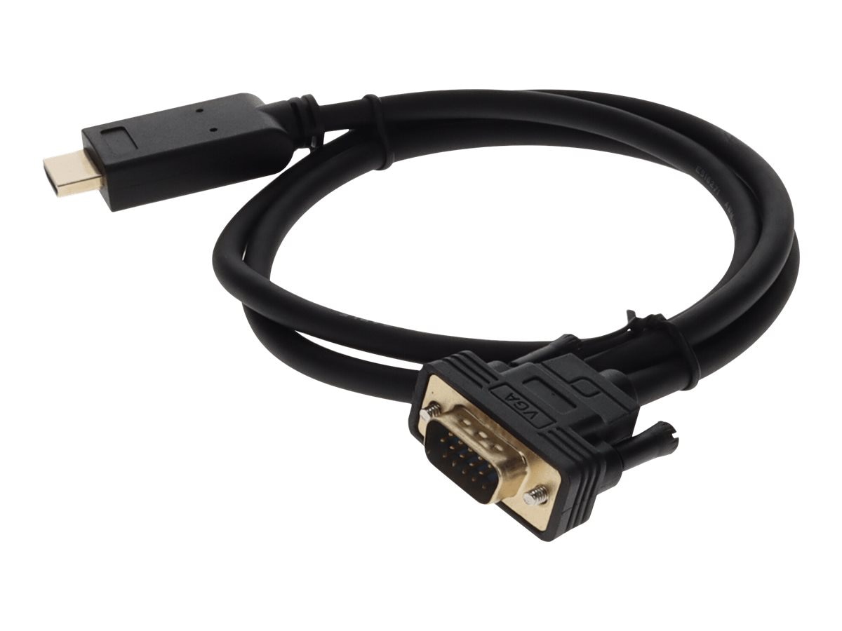 AddOn 6ft HDMI 1,3 Male to VGA Male Black Cable For Resolution Up to 1920x1