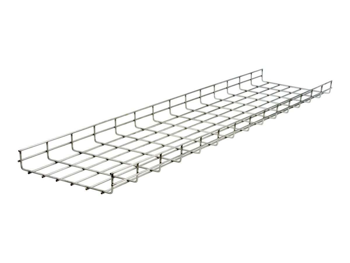 Hubbell Premise Wiring cable basket tray - 4"x8"x118", wire, flat, pre-galvanized
