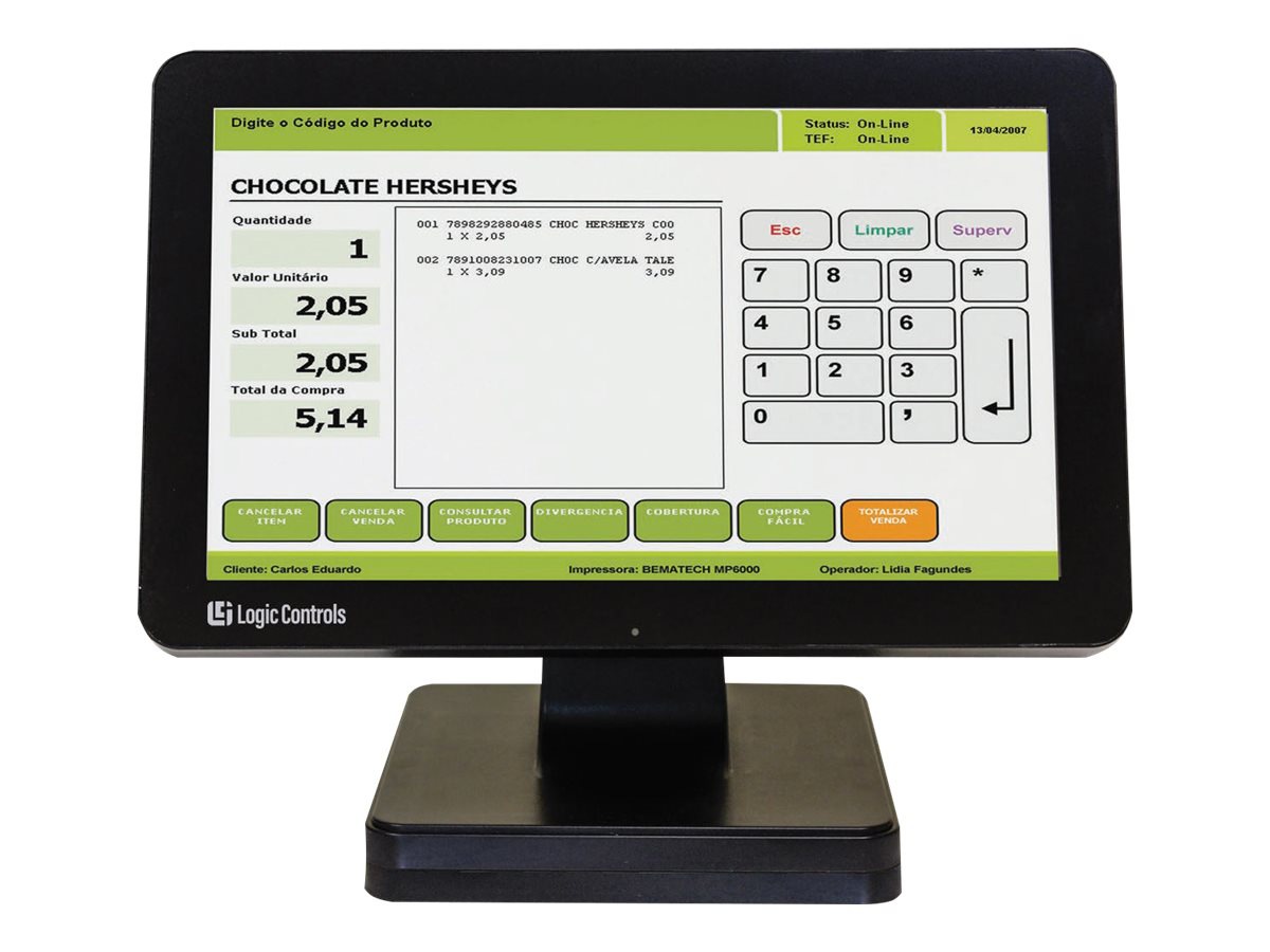 Logic Controls SB1015W - all-in-one - Celeron J1900 2 GHz - 4 GB - SSD 120 GB - LCD 15.6"