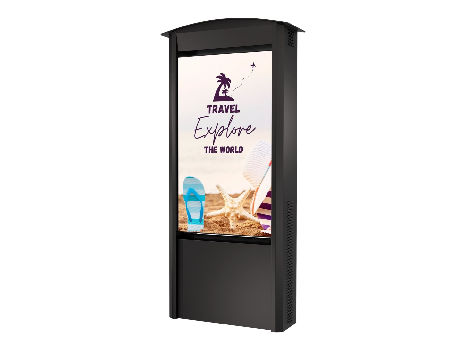 Peerless-AV Smart City Kiosk KOP55XHB2 stand - dual side - for 2 LCD displays / AV System - black