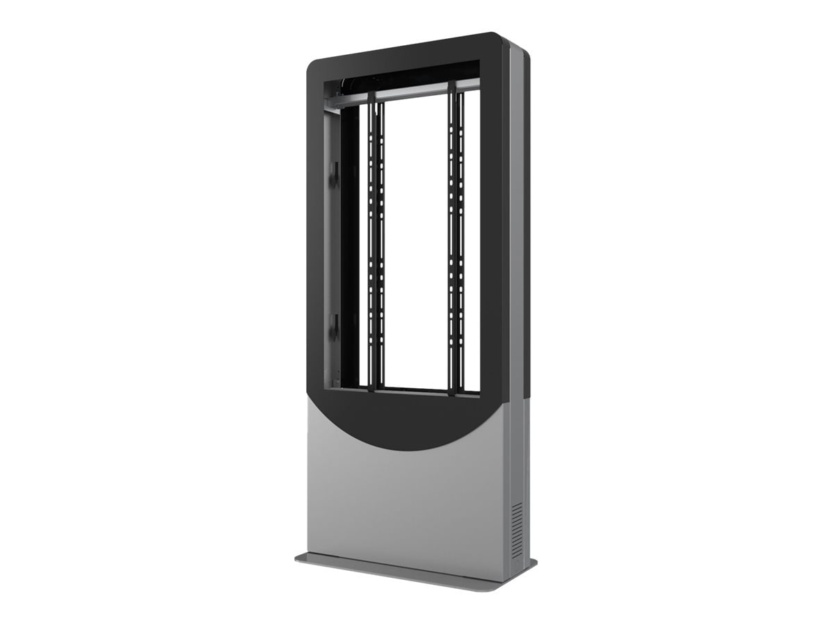 Peerless-AV Portrait Back-to-Back Kiosk KIPC2555B-3 - stand - for 2 LCD displays / AV System - gloss black