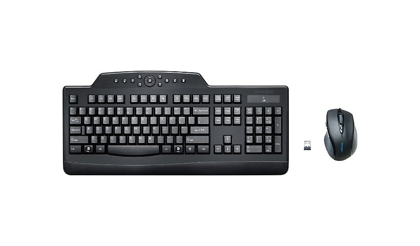 Kensington Pro Fit Wireless Media Desktop Set - keyboard and mouse set - US - black Input Device