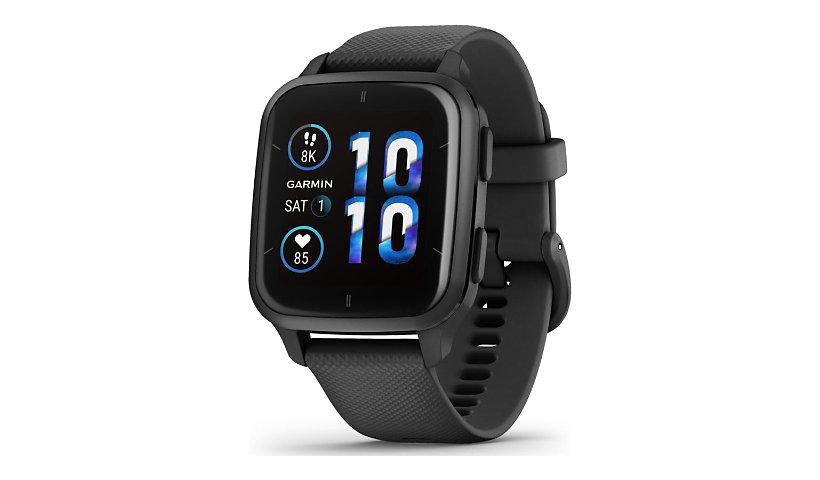 Garmin Venu Sq 2 Music Edition - black - smart watch with band - slate