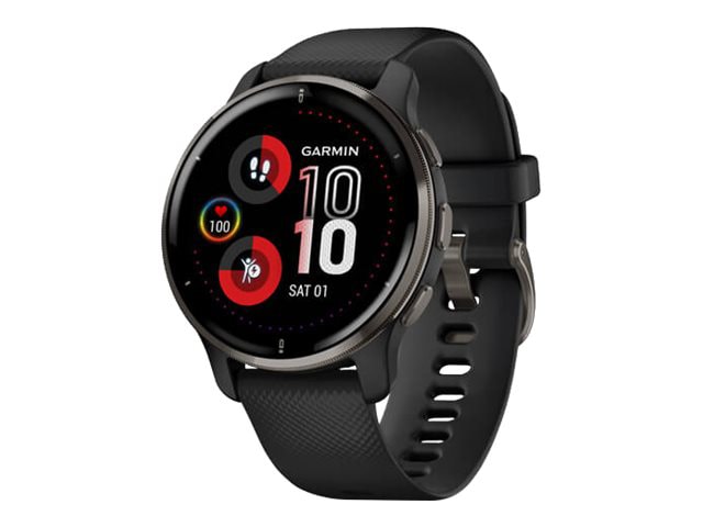 Garmin Venu 2 Plus - noir - montre de sport avec bande - noir