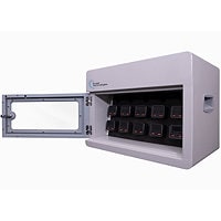 Anywhere Cart PowerVault 10 Bay Secure Battery Charging Cabinet with 5 Power Bank Batteries