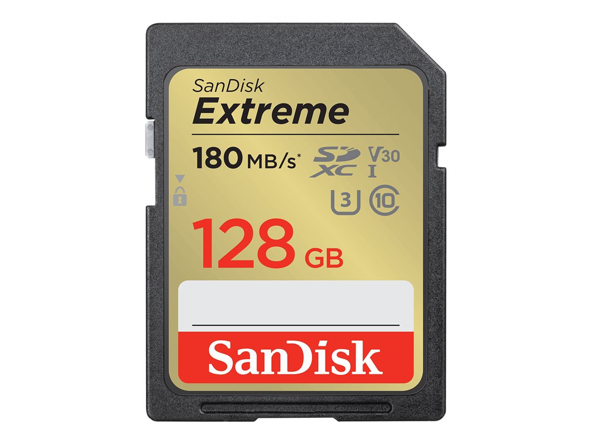 SanDisk Extreme - flash memory card - 128 GB - SDXC UHS-I