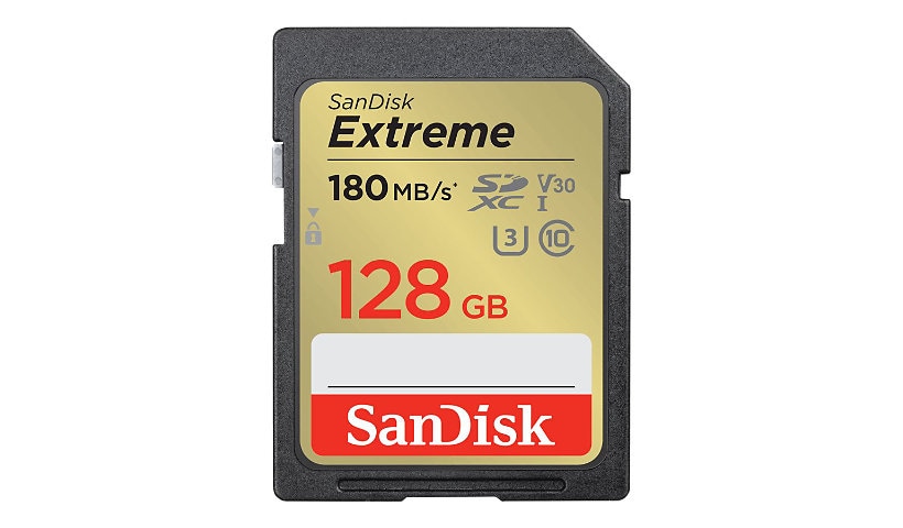 SanDisk Extreme - flash memory card - 128 GB - SDXC UHS-I