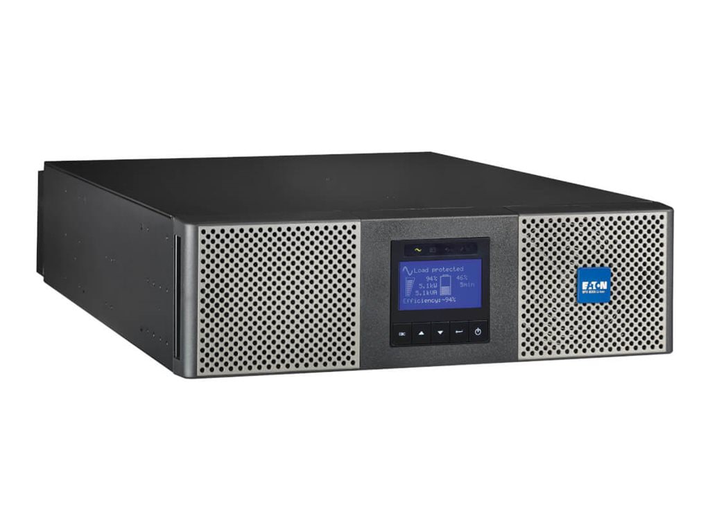 Eaton 9PX 6000VA 5400W 208V Online Double-Conversion UPS, L6-30P or Hardwired Input, 2 L6-20R, 2 L6-30R, Lithium-ion