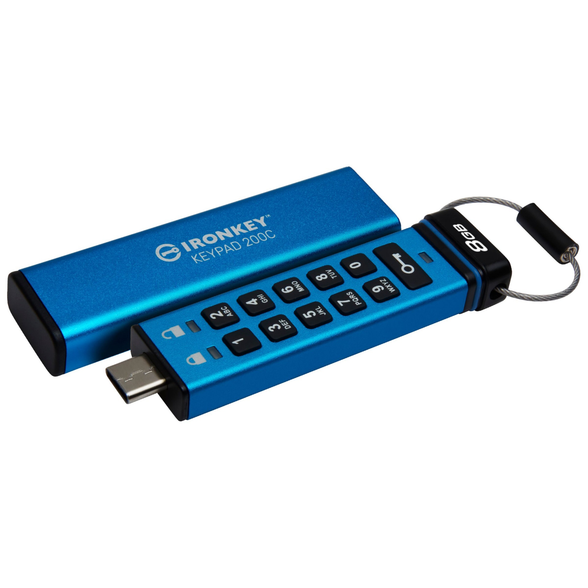 Kingston IronKey 200 Series 8GB USB Type-C Keypad Drive