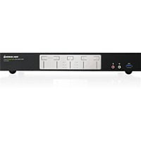 IOGEAR 4-Port 4K Dual View KVMP Switch with HDMI Connection, USB 3.0 Hub an