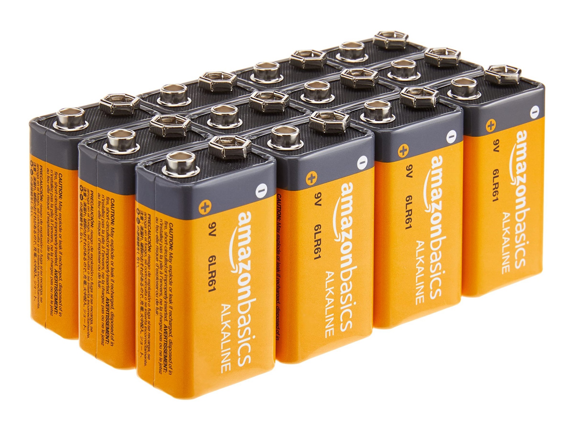 AmazonBasics battery - 5-Year Shelf Life - 8 x 6LR61 - alkaline