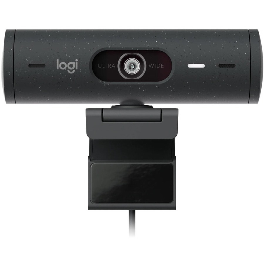 Logitech Brio 505 TAA Compliant Full HD webcam with auto light correction, auto-framing, Show Mode, dual noise reduction