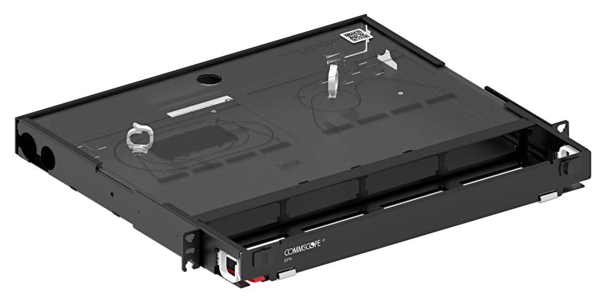 CommScope EPX 1U Sliding Fiber Patch Panel - Black