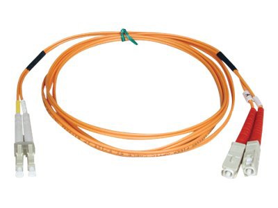 Eaton Tripp Lite Series Duplex Multimode 50/125 Fiber Patch Cable (LC/SC),