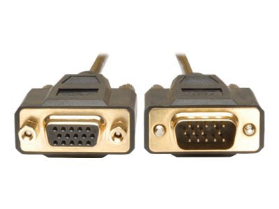 Tripp Lite 25ft VGA Monitor Extension Gold Cable Shielded HD15 M/F 25' - VGA extension cable - 25 ft