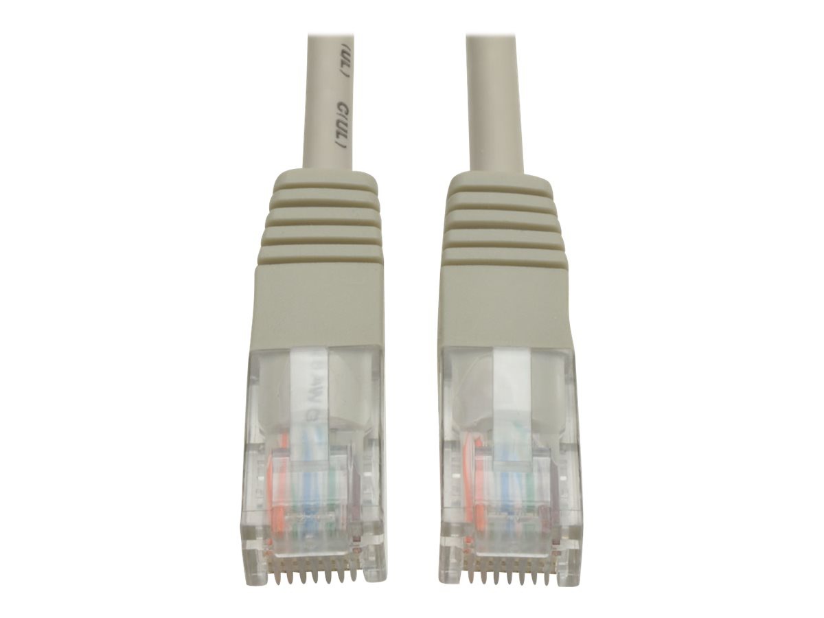 Eaton Tripp Lite Series Cat5e 350 MHz Molded (UTP) Ethernet Cable (RJ45 M/M), PoE - Gray, 5 ft. (1.52 m) - patch cable -