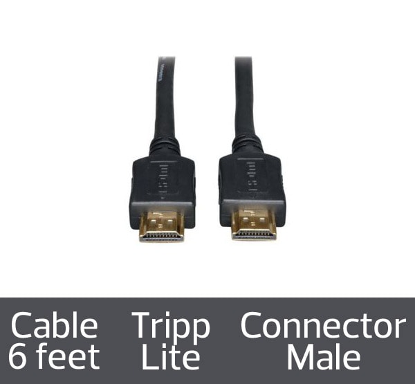 Thumbnail 6 of 6 for Eaton Tripp Lite Series High-Speed HDMI to HDMI Cable, Digital Video with Audio, UHD 4K, Black, 6 ft. (1.83 m) - HDMI