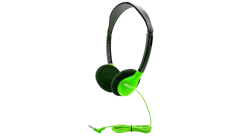 HamiltonBuhl Personal On-Ear Stereo Headphones - Green