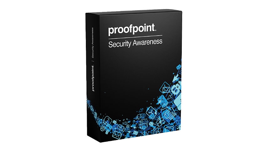 Proofpoint Security Awareness-1 Year-Education Training for E-Mail Threat Protection-Subscription License-1-500 Licenses