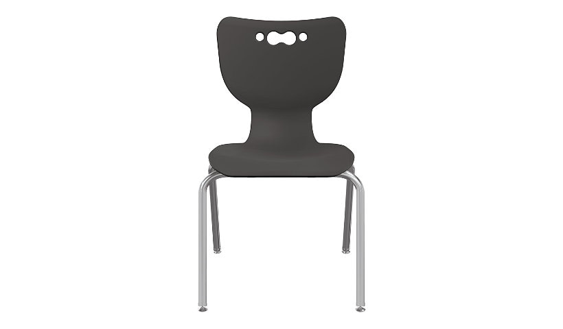 MooreCo Hierarchy - chair - chrome - black