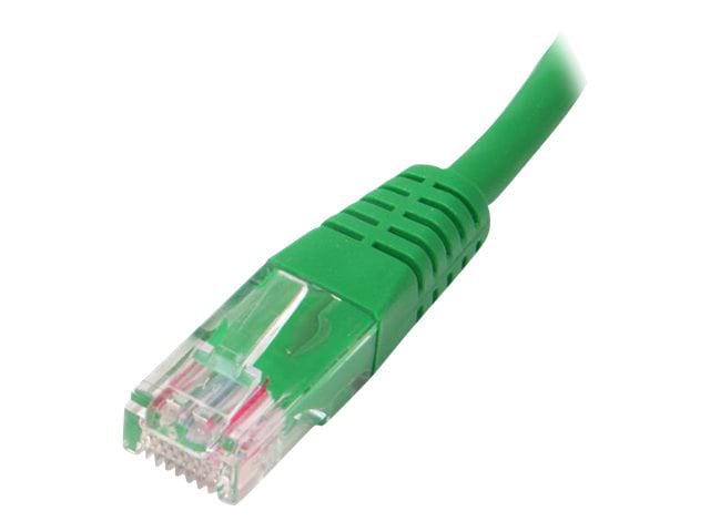 StarTech.com Cat5e Ethernet Cable 1 ft Green - Cat 5e Molded Patch Cable