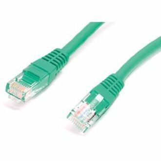 StarTech.com Cat5e Ethernet Cable 1 ft Green - Cat 5e Molded Patch Cable