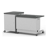 Spectrum Freedom One eLift - lectern - for special needs - rectangular - graphite talc with black edge band