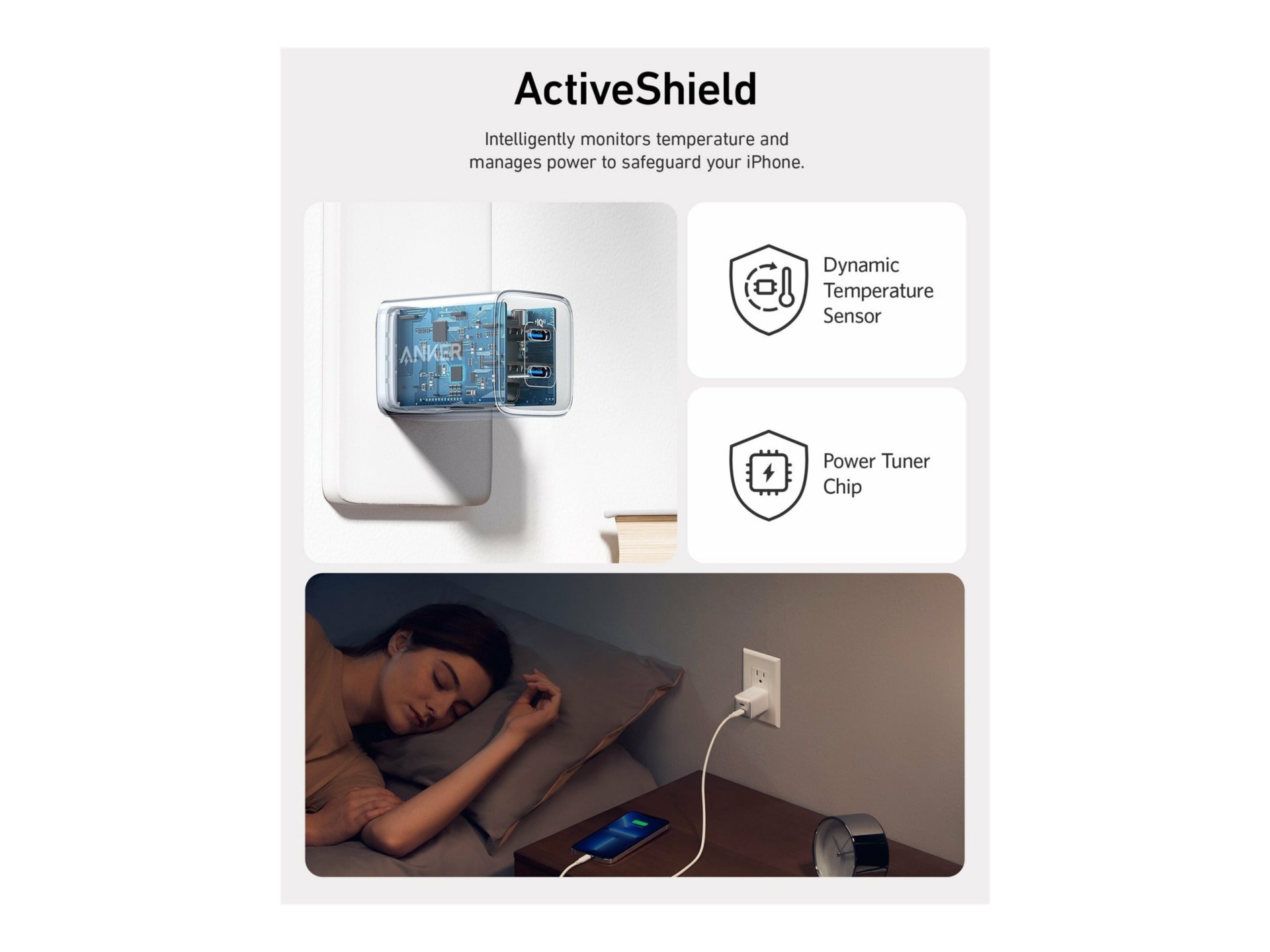 Thumbnail 2 of 4 for Anker Series 5 521 power adapter - nano pro - 24 pin USB-C - 40 Watt